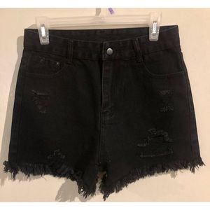💥NEW SHEIN💥✨ high waisted black jean shorts
